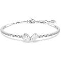 bracciale rigido mesmera taglio misto bianco placcato rodio os