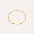 bracciale con targhetta holy oro giallo collezione holy oro giallo