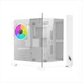 case micro atx pc gaming mini tower bianco ventola led argb usb 3. 0 vetro temperato