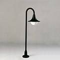 lampione 169 forma curva nero