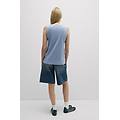 canotta in elevated cotton scollo a v donna azzurro taglia m