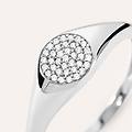 anello chevalier silver shine argento rodiato cubic zirconia collezione silver shine misura 56