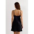 sottoveste in seta donna nero taglia s