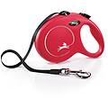 flexi guinzaglio avvolgibile a fettuccia new classic rosso 5 m l fino a 50 kg