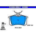ate set di pastiglie freno 13. 0460-2886. 2 posteriore