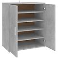 - scarpiera grigio cemento 60x35x70 cm in truciolato