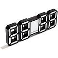 neon digital clock white