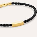 bracciale con targhetta l'homme or oro giallo collezione l'homme or oro giallo