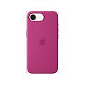 custodia in silicone per iphone 16e fucsia