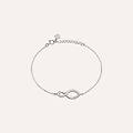 bracciale silver shine argento rodiato cubic zirconia collezione silver shine bianco