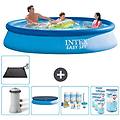 - piscina fuori terra in giro 366x366x76 cm blu include accessori coordinati cb18