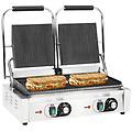 - griglia per panini scanalata in acciaio inox 1800w 31x30 5x20cm