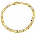 bracciale uomo oro giallo bianco gl100120