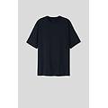 t-shirt over in cotone interlock uomo blu taglia m