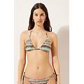 triangolo costume glittery tie-dye donna multicolore 2