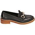 mocassini flat neri in pelle