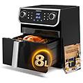 - friggitrice ad aria 8l air fryer xxl olio con finestra di visualizzazione 1700 w 12 funzioni