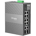 switch industriale gigabit ethernet omada ies210gpp 8 porte rj45 grigio
