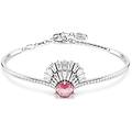 bracciale rigido idyllia conchiglia rosa placcato rodio os