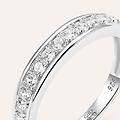 anello semi-eternity silver elegance argento rodiato cubic zirconia collezione silver elegance