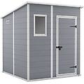 casetta da giardino box portattrezzi da esterno manor pent 6x6 in resina 183 5x185x200 5h grigio