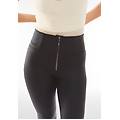 pantaloni push up wr. up vita altissima tessuto coated lucido black coated donna extra small