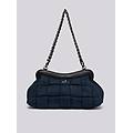 borsa a spalla grande in denim