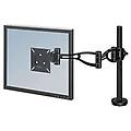 braccio monitor focus singolo nero acciaio fino a 32 pollici