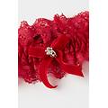 giarrettiera in pizzo rosso donna rosso tama&ntilde;o tu
