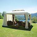 gazebo in alluminio e poliestere resinato 300x400 cm