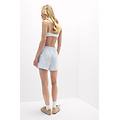 pantaloncini in tela di cotone plumetis romantic stripes donna righe taglia l