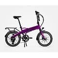 bicicletta elettrica pieghevole ibiza rainbow viola 14 ah