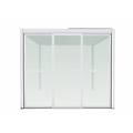 laterale in policarbonato per pergola bioblimatica 3 m cm 270 l x bianco 270 x 238 x 3 cm