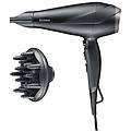ht0167 asciugacapelli 2300 w con diffusore e concentratore nero e argento