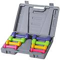 - set di pesi con valigetta 4 paia di manubri colorati 0. 5 kg 1 kg 1. 5 kg 2 kg