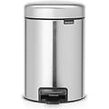pedal bin newicon pattumiera a pedale 3 litri inox satinato