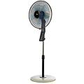 ventilatore a piantana 40cm 60w con telecomando e timer colore nero e bianco per climatizzazione