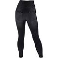 jeans push up wr. up 7/8 curvy vita alta denim effetto used jeans nero-cuciture in tono donna