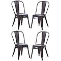 - agatha sedia industrial set da 4