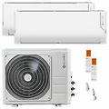 condizionatore cristallo 2 dual split 18000+18000 btu inverter a wifi unità esterna 12. 3 kw