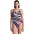 arena. costume donna multi stripes lace back navy-bianco-rosso costumi interi ritiro gratis