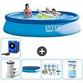 - piscina fuori terra in giro 396x84 cm blu include accessori coordinati a1091