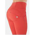 pantaloni push up wr. up vita alta superskinny tessuto navetta molten lava donna xxs