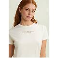 t-shirt da donna comfort con stampa dorata artic wolf donna large
