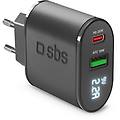 tetrev20pdw caricabatterie per dispositivi mobili universale nero ac ricarica rapida interno