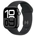 watch series 10 serie 10 gps 42mm cassa in alluminio color jet black con nero sport band s/m