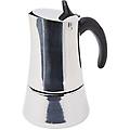 elly caffettiera espresso per induzione acciaio inox 18/10 argento 4 tazze