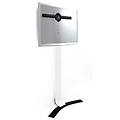 supporto monitor parete portata 50 kg vesa 600 x 400 top fissa con scarico a terra white e black
