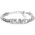 bracciale lady message acciaio philosophy e cristalli collezione lady message argentato
