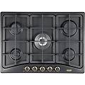 - piano cottura a gas anf 57 pro 5 fuochi 68cm-antracite